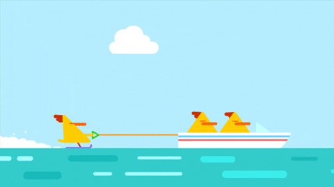 happy water skiing GIF by Hey Duggee