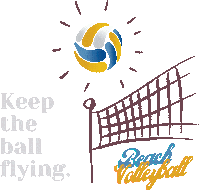Sport Play Sticker by Aurora Beach Volleyball