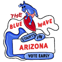 Vote Early Joe Biden Sticker by Creative Courage