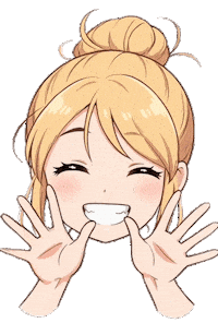 Happy Anime Girl Sticker