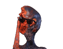 Check Out Extra Terrestrial Sticker by The Horror Section