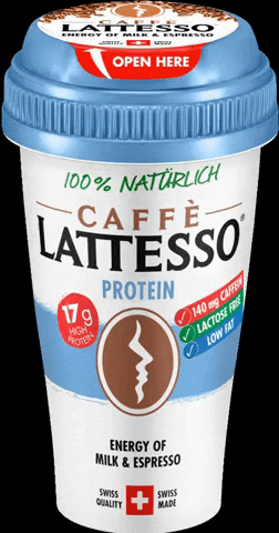 Lattesso coffee natural protein kaffee GIF