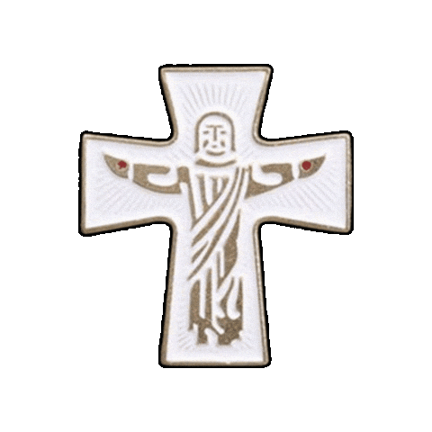pinnedpins giphygifmaker jesus christian cross Sticker