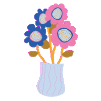 Flower Sticker by Pinki