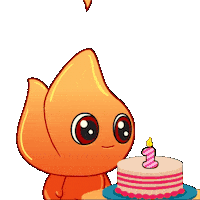 1St Anniversary Fire Sticker by Playember