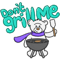 kaustubhadhav fun bear boring grill Sticker