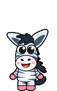 Zebra Sticker by Tiny Minies