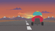 eric cartman sunset GIF by South Park 