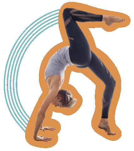 vitalbeat yoga asana backbend vitalbeat Sticker