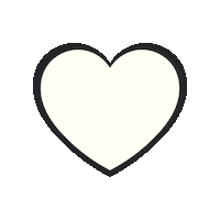 White Heart Love Sticker by Bel Diniz
