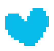 Heart Pixel Sticker