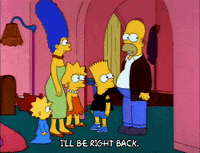 Wondering Season 3 GIF by The Simpsons