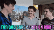 Keep Going Carry On GIF by FoilArmsandHog
