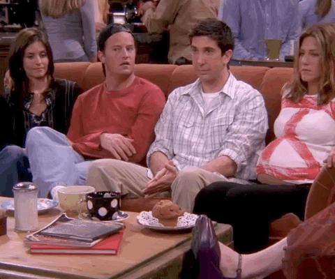 friends giphyupload friends friends tv the one with joeys interview GIF