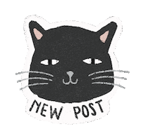 annafatrdlov cat post kitty newpost Sticker