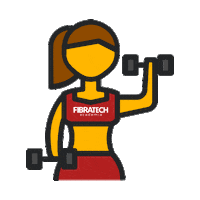 Gym Power Sticker by Academia Fibratech