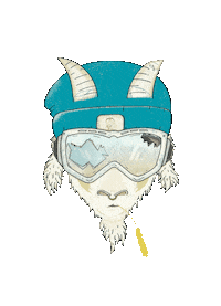 Snow Freestyle Sticker by Caprabianca