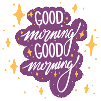 Good Morning Sticker by The Budget Mom, LLC.