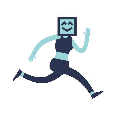 Running Sticker by Livensa Living