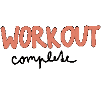 Workout Done Sticker