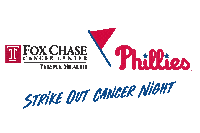 Fccc Strike Out Cancer Sticker by Temple Health