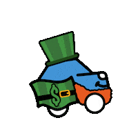 St Patricks Day Spring Sticker by Wheelzy