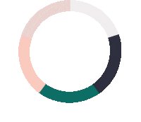 idylliquegarden pink blue green circle Sticker