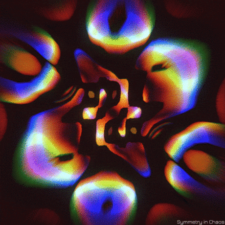 symmetryinchaos giphyupload blender3d #dispersion #wave #op #art #organic GIF