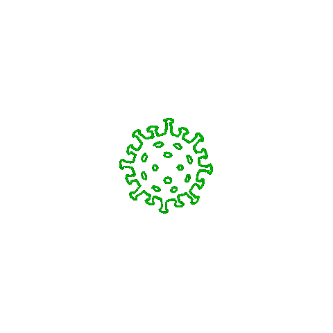 alimelloart stop coronavirus corona virus Sticker