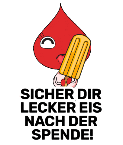 Happy Ice Sticker by blutspendesuhl