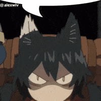 Cat Girl Speech Bubble GIF