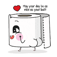 Toilet Paper Love Sticker by Paper Poo