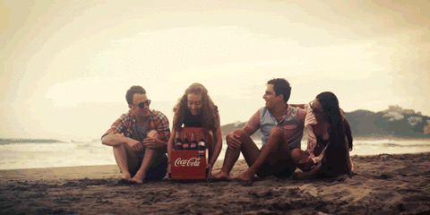 coca-cola friends GIF