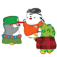 Happy Lets Go Sticker by Pudgy Penguins