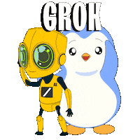 Calculate Artificial Intelligence Sticker by Pudgy Penguins