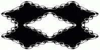 anniemuse heart black and white mask bw GIF