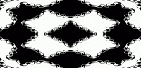anniemuse heart black and white mask bw GIF