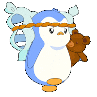 Tired Teddy Bear Sticker by Pudgy Penguins