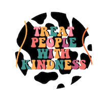 hxyrae cow kindness Sticker