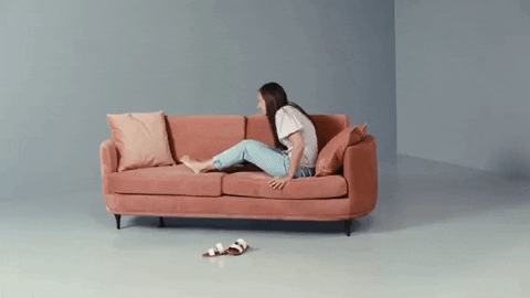 sofacompanyofficial giphygifmaker relax nap couch GIF