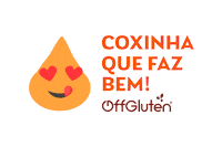 OffGluten saudavel coxinha salgado sem gluten Sticker