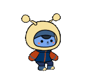 Excited Jump Sticker by ChannelCOSU