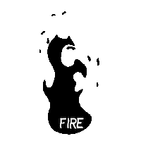 Fire Sticker by BarlowLN