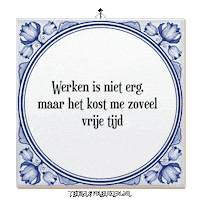 Stress Nl Sticker by Tegelspreuken.nl