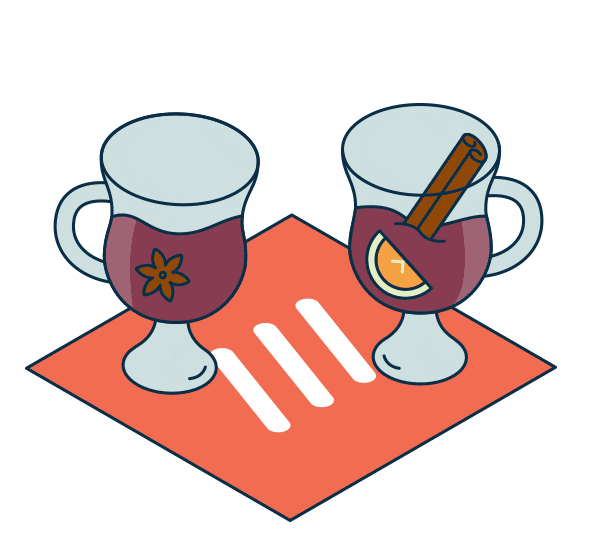 Mulled Wine Cheers Sticker by what3words