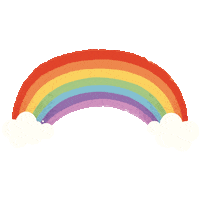 LilLibros happy rainbow gay pride Sticker
