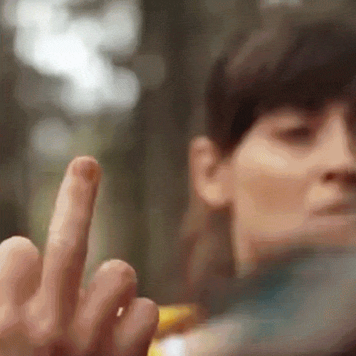 wrong turn middle finger GIF by foxhorror