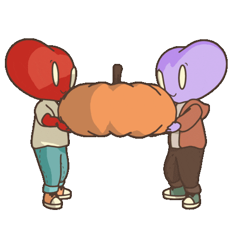 Pumpkin Patch Heart Sticker by LT3 Creations
