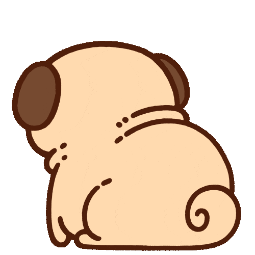 Shock Say What Sticker by Puglie Pug