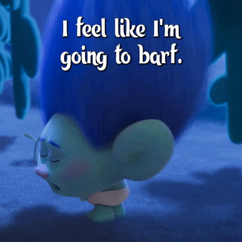 Vomit Throw Up GIF by DreamWorks Trolls